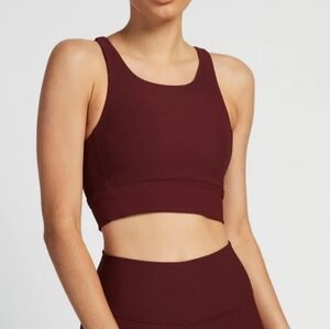 WILO Base Ribbed (Plum) Longline Sports Bra